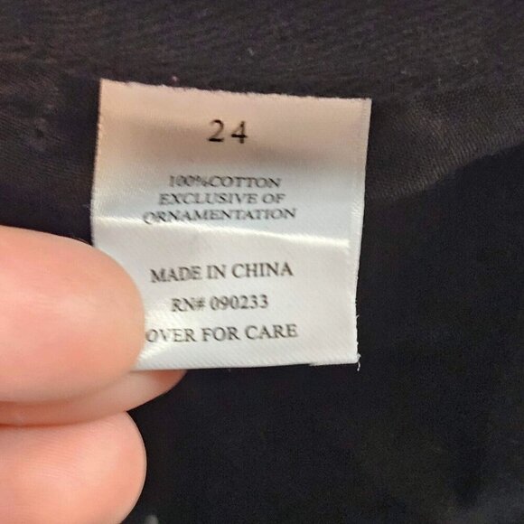 Playboy By Pacsun Ultra High Waisted Slim Fit Jeans Black Size 24 Button Fly - Picture 9 of 13